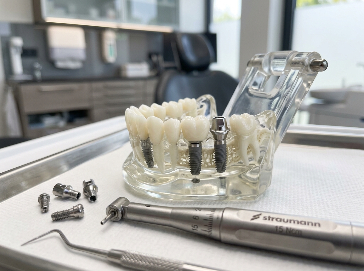 Implantes dentales de titanio y rehabilitación fija